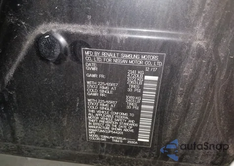 2018 Nissan Rogue S из США, поврежденный, VIN KNMAT2MV2JP544201